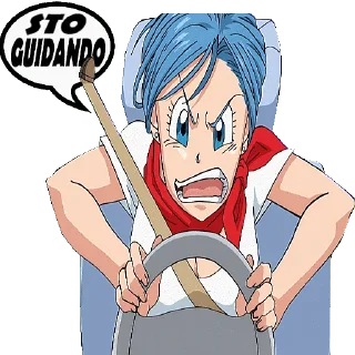 🚙 emoji @STIKERFORALL 🇮🇹BULMA Telegram sticker 12 of 35
