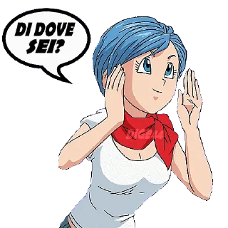 🏳️ emoji @STIKERFORALL 🇮🇹BULMA Telegram sticker 17 of 35