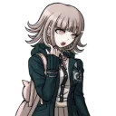 😔 emoji Nanami Chiaki Telegram sticker 14 of 21