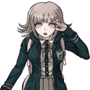 😕 emoji Nanami Chiaki Telegram sticker 11 of 21
