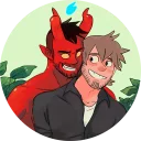 😀 emoji Love Satan Telegram sticker 18 of 36