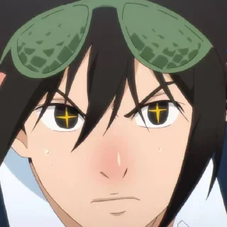 😠 emoji Jin Mori @StickersofAnime Telegram sticker 8 of 120