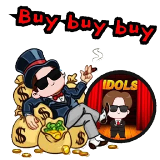 💵 emoji IDOLS Telegram sticker 13 of 14