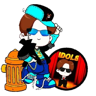 🚀 emoji IDOLS Telegram sticker 7 of 14