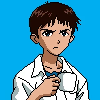 Sticker from Shinji with a fucking cup