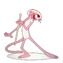 Sticker from pink panther