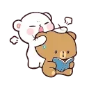 😤 emoji Milk & Mocha @Stickersnew Telegram sticker 13 of 49