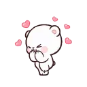 😝 emoji Milk & Mocha @Stickersnew Telegram sticker 12 of 49