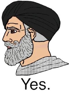 🇮🇷 emoji Yes Chad by @Nihilistic Telegram sticker 22 of 70