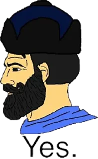 🇲🇳 emoji Yes chad @meme_mhr Telegram sticker 22 of 68