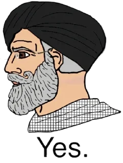🇮🇷 emoji Yes chad @meme_mhr Telegram sticker 5 of 68