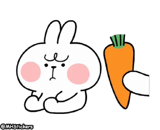 😤 emoji @MHStickers Spoiled Rabbit Feelings Animation Telegram sticker 21 of 25