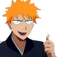 👍 emoji Bleach Telegram sticker 19 of 80
