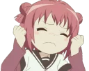 😣 emoji Yuru Yuri Telegram sticker 9 of 80