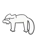 😴 emoji Simons Cat Telegram sticker 7 of 11