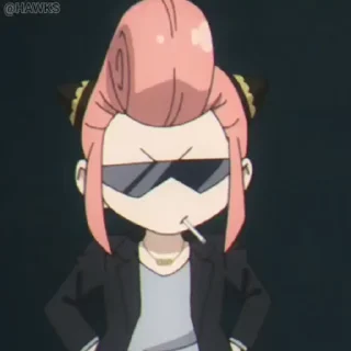 😎 emoji 🎥 Anya Forger-3 (@TodorokiShouto) Telegram sticker 6 of 50