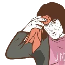 😰 emoji Life Is Hella Strange 💙 Telegram sticker 22 of 120