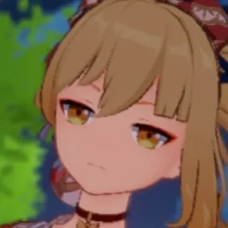😐 emoji Yoimiya Telegram sticker 11 of 34