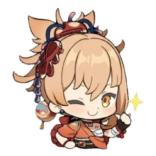 👍 emoji Yoimiya Telegram sticker 16 of 34