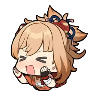 😑 emoji Yoimiya Telegram sticker 17 of 34
