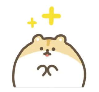 🤩 emoji Moving Hamster 🐹 @MochaStickers Telegram sticker 12 of 24