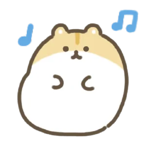 🕺 emoji Moving Hamster 🐹 @MochaStickers Telegram sticker 16 of 24