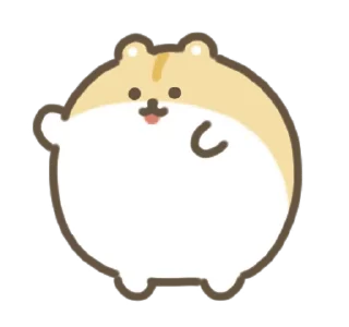 💃 emoji Moving Hamster 🐹 @MochaStickers Telegram sticker 23 of 24