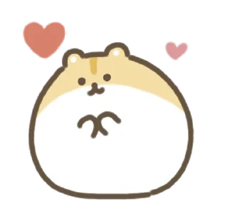 ❤ emoji Moving Hamster 🐹 @MochaStickers Telegram sticker 14 of 24