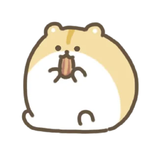 😋 emoji Moving Hamster 🐹 @MochaStickers Telegram sticker 9 of 24