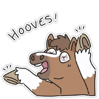 Sticker from Horse