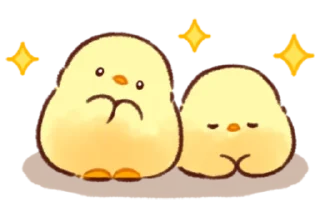🙏 emoji Soft and Cute Chicks New @softandqt Telegram sticker 12 of 16