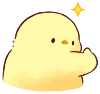 👌 emoji Soft and Cute Chicks New @softandqt Telegram sticker 9 of 16
