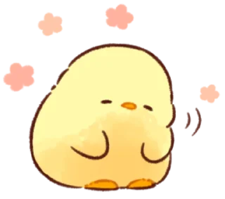 😌 emoji Soft and Cute Chicks New @softandqt Telegram sticker 13 of 16