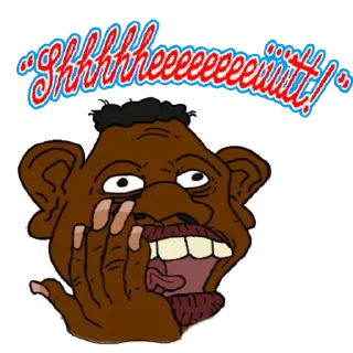 🦧 emoji Avoid monkeys Telegram sticker 23 of 115