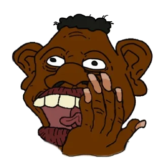 🦍 emoji Avoid monkeys Telegram sticker 12 of 115