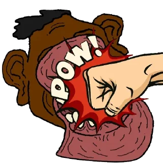 🦍 emoji Avoid monkeys Telegram sticker 24 of 115