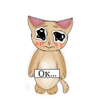 😑 emoji Sad cat Telegram sticker 8 of 11