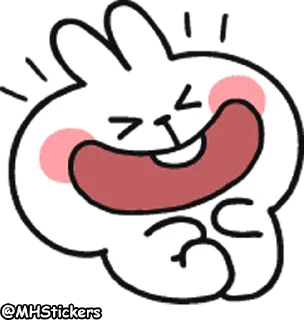 🤣 emoji @MHStickers Spoiled Rabbit Doodles Emoji Telegram sticker 6 of 41
