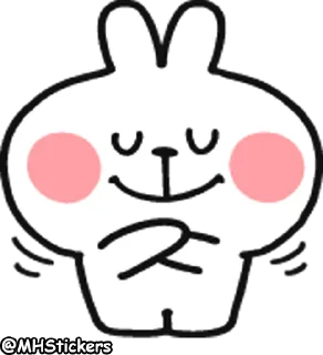 😌 emoji @MHStickers Spoiled Rabbit Doodles Emoji Telegram sticker 9 of 41