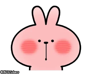 😅 emoji @MHStickers Spoiled Rabbit Facial Animation Telegram sticker 7 of 25
