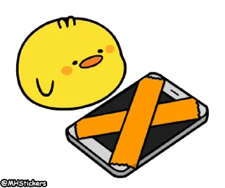📱 emoji @MHStickers Spoiled Rabbit Plump Little Chick Telegram sticker 17 of 25
