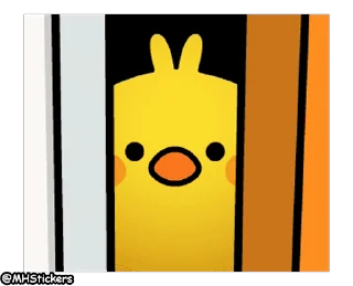 🤨 emoji @MHStickers Spoiled Rabbit Plump Little Chick Telegram sticker 24 of 25