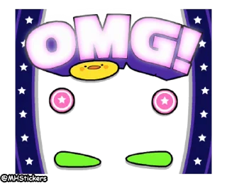 😨 emoji @MHStickers Spoiled Rabbit Plump Little Chick Telegram sticker 16 of 25