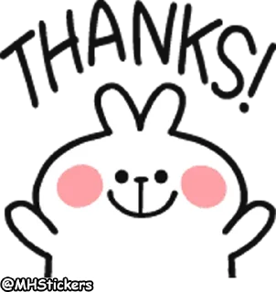 🙏 emoji @MHStickers Spoiled Rabbit Doodles Emoji Telegram sticker 2 of 41