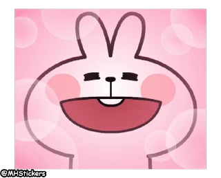 🥰 emoji @MHStickers Spoiled Rabbit Facial Animation Telegram sticker 8 of 25