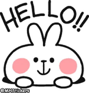 ☺️ emoji @MHStickers Spoiled Rabbit Doodles Emoji Telegram sticker 1 of 41