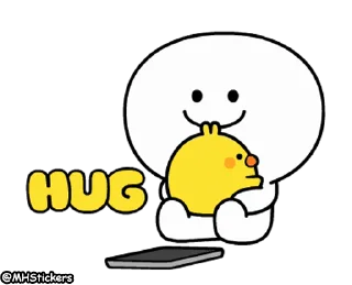 🤗 emoji @MHStickers Spoiled Rabbit Plump Little Chick Telegram sticker 21 of 25