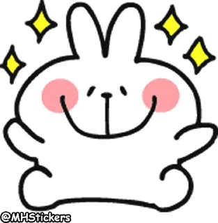 🤩 emoji @MHStickers Spoiled Rabbit Doodles Emoji Telegram sticker 8 of 41