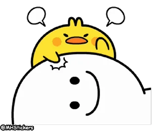 😤 emoji @MHStickers Spoiled Rabbit Plump Little Chick Telegram sticker 18 of 25