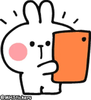 😐 emoji @MHStickers Spoiled Rabbit Doodles Emoji Telegram sticker 16 of 41